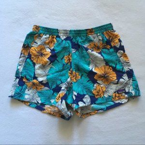 Patagonia | Hibiscus Baggies | Size L | Yellow/Blue